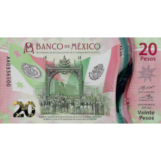 (569) ** PN137 Mexico 20 Pesos year 2021